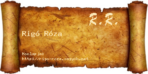 Rigó Róza névjegykártya